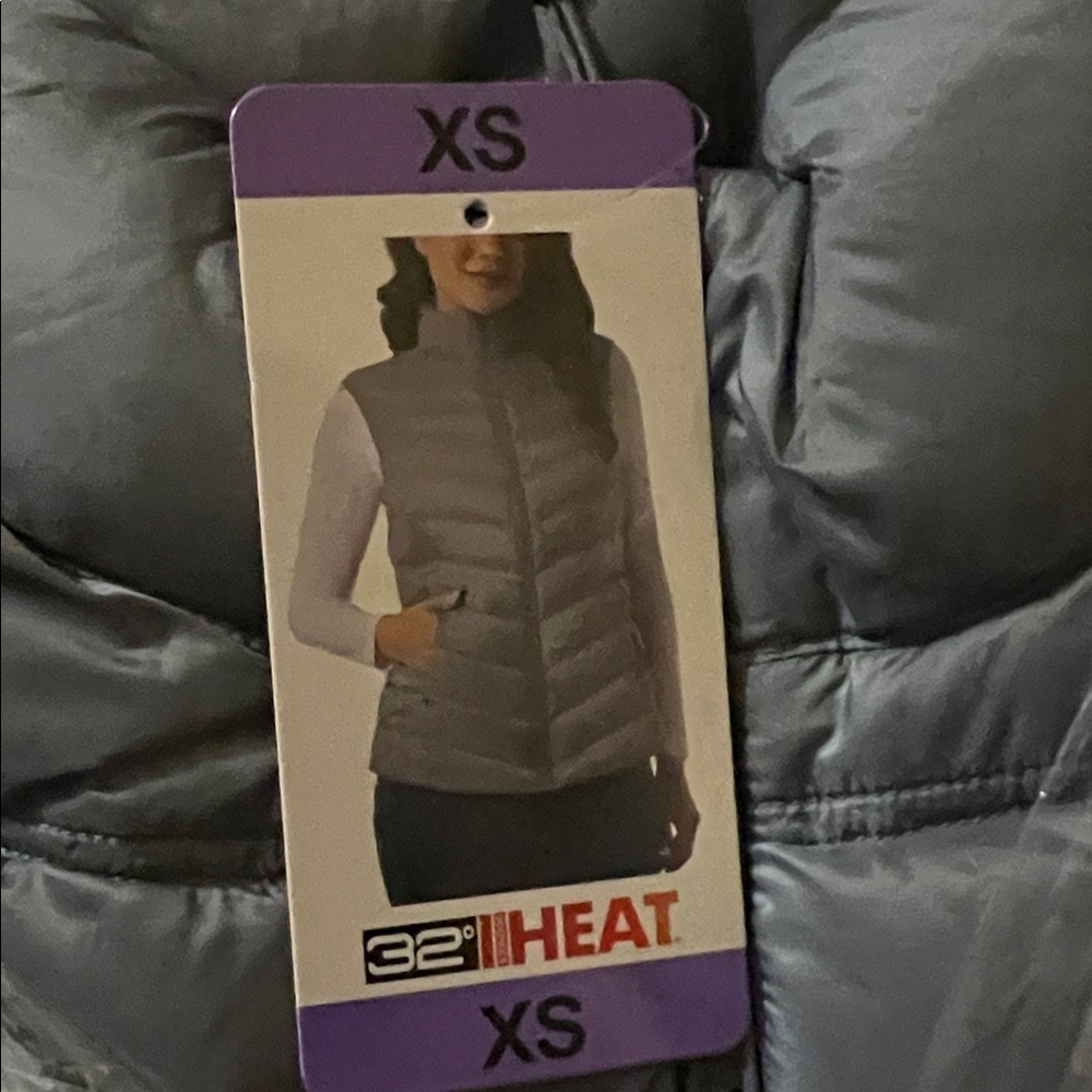 NWT 32 degrees heat lightweight blue vest XL XS - Picture 4 of 4